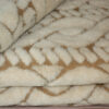 Kołdra wełniana Camel z wełny wielbłądziej Ciemny Warkocz 200x200