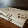 0110 Pościel z wełny Camel Jasny + Kaszmir Róża Brąz 160x200