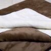 Kołdra z wełny Camel Ciemny + Kaszmir Gładki 160x200