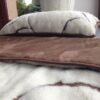 0320 Pościel z wełny Camel Ciemny + Kaszmir Luna 140x200 + Podkład wełniany