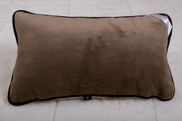 0470 Pościel z wełny Camel Ciemny + Kaszmir Gładki 140x200 + Materac wełniany