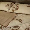 0512 Pościel z wełny Camel Jasny + Kaszmir Róża Brąz 160x200