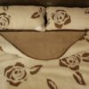 0513 Pościel z wełny Camel Jasny + Kaszmir Róża Brąz 160x200
