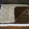 0631 Pościel z wełny Camel Ciemny + Kaszmir Wytłaczany 140x200 stan magazynowy 3 sztuki