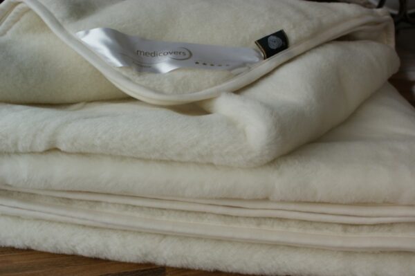 Koc wełniany Kaszmir White 160x200