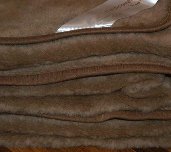 Podkład z wełny Camel Ciemny Królewski  90x200