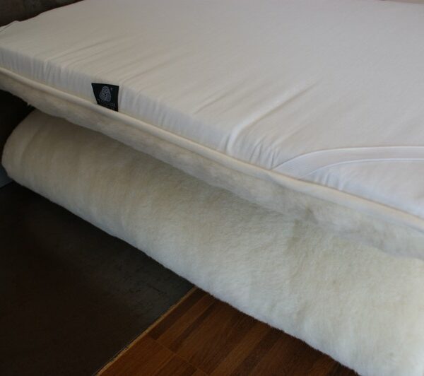 Pościel z wełny Camel Jasny + Merynos Gałązka 140x200 + Materac wełniany