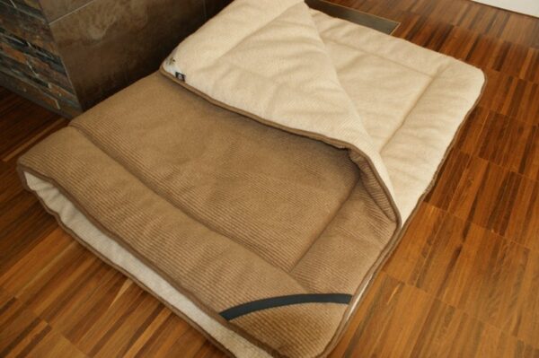 Materac z wełny Camel Ciemny + Camel Jasny Peruggiano 140x200
