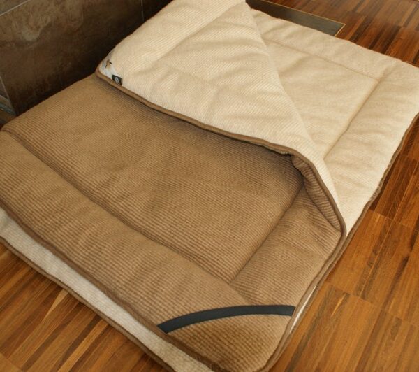 Materac z wełny Camel Ciemny + Camel Jasny Peruggiano  90x200