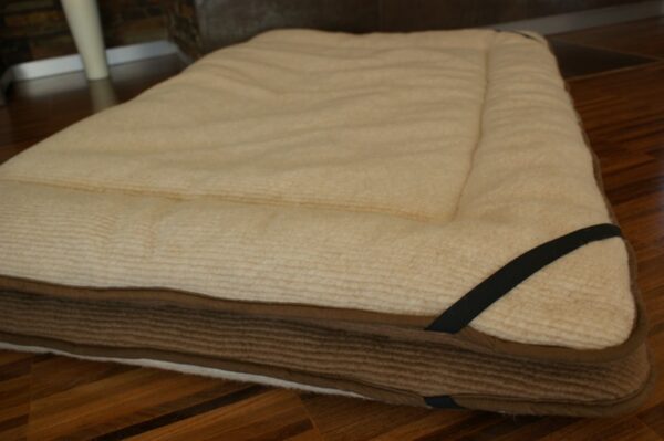 Materac z wełny Camel Ciemny + Camel Jasny Peruggiano 140x200