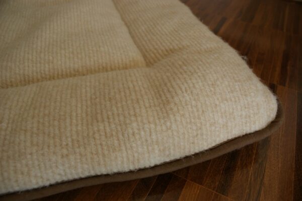 Materac z wełny Camel Ciemny + Camel Jasny Peruggiano 140x200