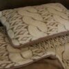 Pościel wełniana Camel z wełny wielbłądziej Ciemny Warkocz 140x200 + Materac wełniany