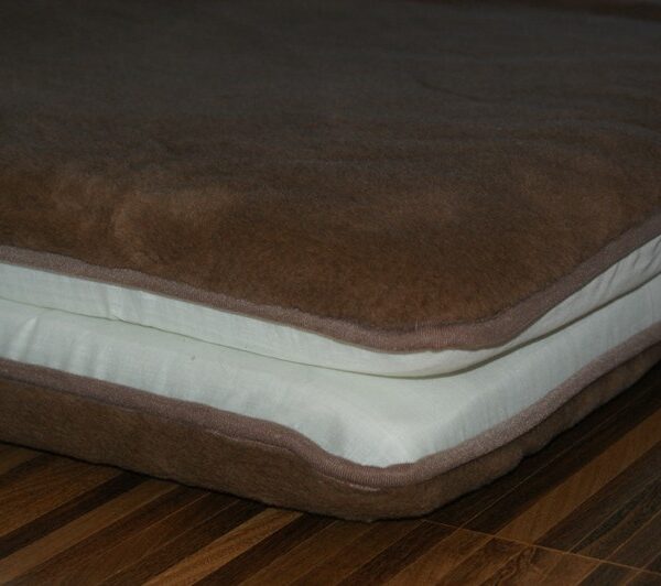Materac z wełny wielbłądziej Camel Ciemny Mega Gruby  90x200