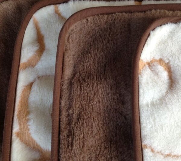 Kołdra z wełny Camel Ciemny + Kaszmir Gold 140x200