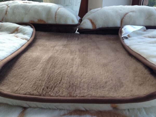 1229 Pościel z wełny Camel Ciemny Kaszmir Gold 160x200 + Podkład wełniany