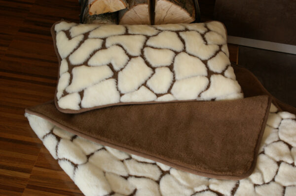 FV_Pościel z wełny Camel Ciemny + Kaszmir Żyrafa 140x200