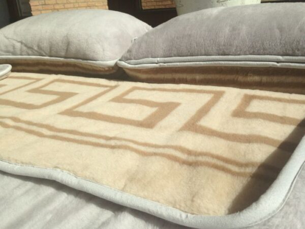 Pościel z wełny Alpaki Silver Camel Greka 160x200 + Materac wełniany