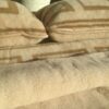 Pościel wełniana Camel z wełny wielbłądziej Jasna Greka 200x200 + Materac wełniany