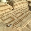 Pościel wełniana Camel z wełny wielbłądziej Jasna Greka 200x200 + Materac wełniany