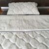 Pościel z wełny Alpaki Silver Caro + Alpaka Gładka 140x200 + Podkład wełniany