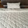 Pościel z wełny Alpaki Silver Caro + Alpaka Gładka 140x200 + Podkład wełniany
