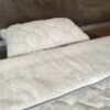 Pościel z wełny Alpaki Silver Caro + Alpaka Gładka 140x200 + Podkład wełniany