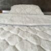 Pościel z wełny Alpaki Silver Caro + Alpaka Gładka 140x200 + Podkład wełniany