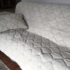 Pościel z wełny Alpaki Silver Caro + Alpaka Gładka 140x200 + Podkład wełniany