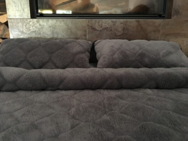 Pościel z wełny Alpaki Graffit Caro 160x200 + Materac wełniany