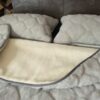 2 Pościel z wełny Alpaki Silver Caro Kaszmir Gładki 240x200 + Podkład wełniany