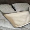 3 Pościel z wełny Alpaki Silver Caro Kaszmir Gładki 240x200 + Podkład wełniany