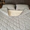 9 Pościel z wełny Alpaki Silver Caro Kaszmir Gładki 240x200 + Podkład wełniany