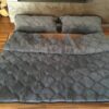 Pościel z wełny Alpaki Graffit Camel Ciemny 180x200 + Materac wełniany