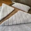 Pościel z wełny Alpaki Silver Pasy Camel Ciemny Pasy 140x200 + Materac wełniany