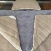 Pościel z wełny Alpaki Alpina Pasy Camel Jasny Pasy 140x200 + Materac wełniany