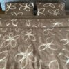 Pościel wełniana Camel z wełny wielbłądziej Kwiaty 180x200 + Materac wełniany