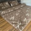 Pościel wełniana Camel z wełny wielbłądziej Kwiaty 180x200 + Materac wełniany
