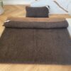Pościel z wełny Merynos Syberia Dziki Brąz + Camel Ciemny 140x200 + Materac wełniany