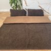 Posciel_Merynos_Dziki_Braz_Camel_Ciemny_160x200_29 Pościel z wełny Merynos Syberia Dziki Brąz + Camel Ciemny 180x200 + Podkład wełniany