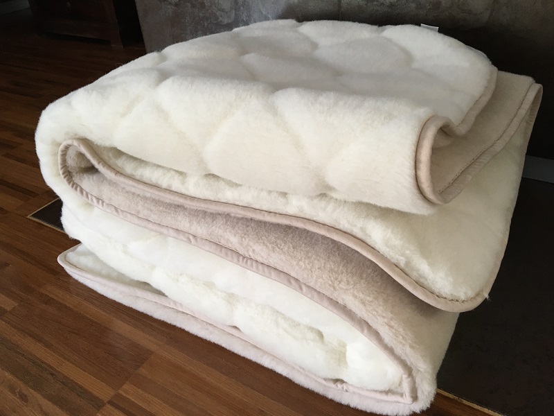 Kołdra z wełny Camel Jasny + Kaszmir Caro 160x200