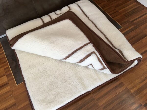 Kołdra z wełny Camel Ciemny + Merynos Tumbler Greka 200x200