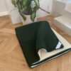 Kołdra z wełny Merynos Tumbler Mocna Zieleń + Tumbler Biały 160x200