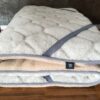 Materac z wełny Alpaki Silver Caro + Camel Jasny 100x200