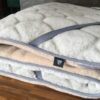Materac z wełny Alpaki Silver Caro + Camel Jasny 100x200