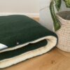 FV-K_Materac z wełny Merynos Tumbler Mocna Zieleń + Tumbler Biały 100x200