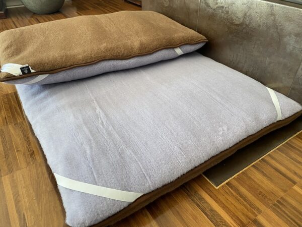 Materac z wełny Alpaki Silver + Camel Ciemny 120x200