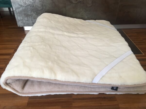 Materac z wełny Kaszmir Caro + Camel Jasny 120x200