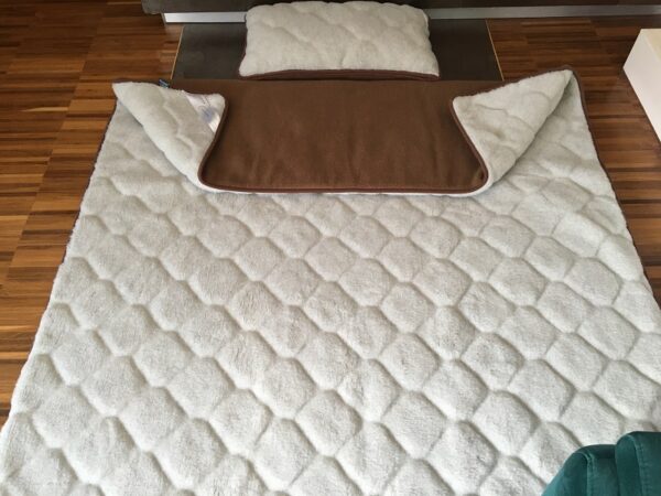 Pościel z wełny Alpaki Silver Caro Camel Ciemny 140x200