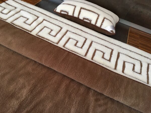 Posciel-Merynos-Greka-Camel-Ciemny-140x200-66 Pościel z wełny Camel Ciemny + Merynos Tumbler Greka 140x200