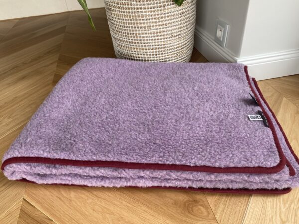 Podkład z wełny Merynos Tumbler Violet Lawenda  90x200